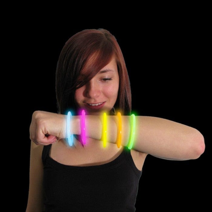 Glow stick armbönd - 3stk (margir litir)