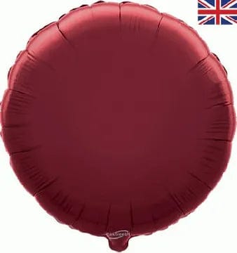 Burgundy Rauð hringlótt álblaðra - 45 cm