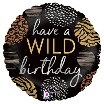 Svört “have a WILD birthday” álblaðra  46cm